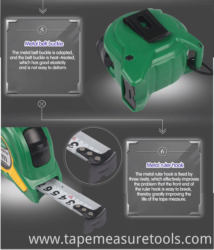 New steel tape measure 3 meters 5 meters 7.5 meters m high precision and wear resistance tape measure ruler box ruler